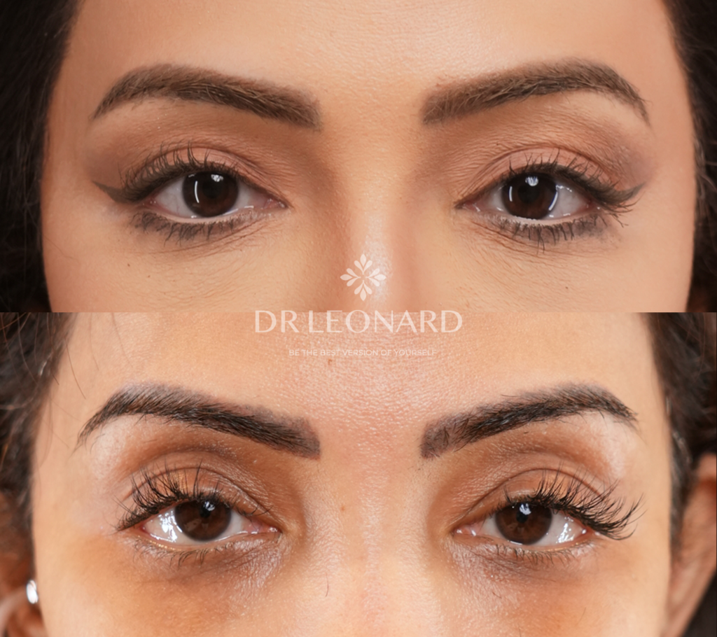 Before after for Blepharoplasty in Dubai